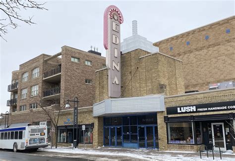 Edina theatre - Mann Edina 4. 3911 West 50th Street , Edina MN 55424. 0 movie playing at this theater today, February 21. Sort by. Online showtimes not available for this theater at this time. Please contact the theater for more information. Movie showtimes data provided by Webedia Entertainment and is subject to change.